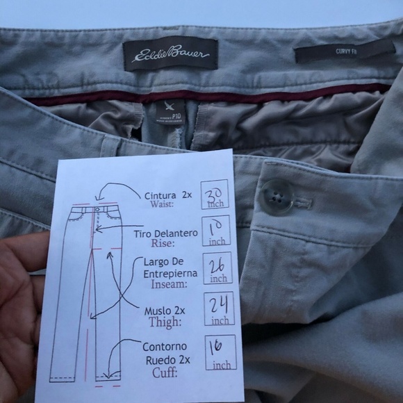 Eddie Bauer Waist 32 Gray Straight Pants - Picture 8 of 8